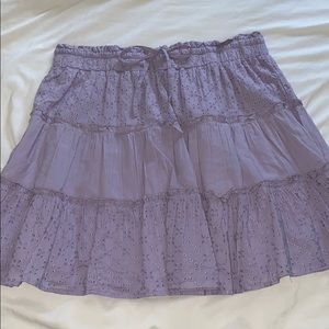 forever 21 purple lace ruffle skirt